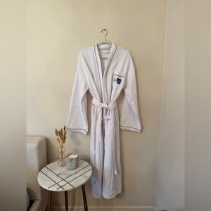 White Bathrobe with Embroidered Cerave logo